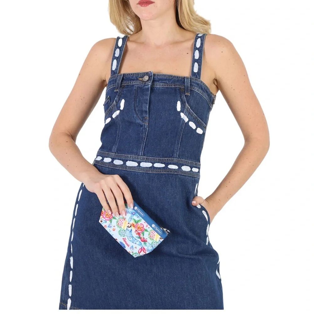 LeSportsac Heroocca JuJuBe Blue Floral Pouch